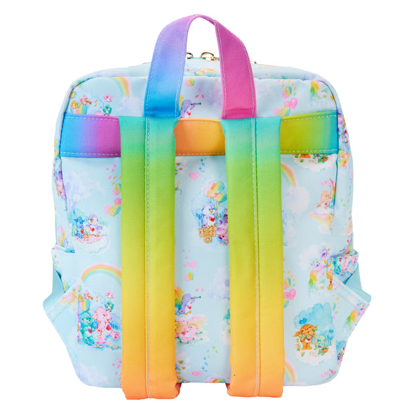 Loungefly Care Bears Cousins AOP Nylon Small Square Mini Backpack