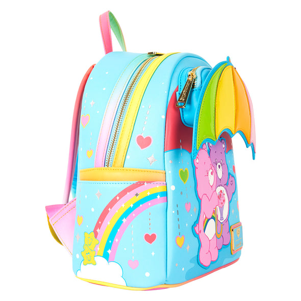 Loungefly Care Bears Rainbow Umbrella Mini Backpack