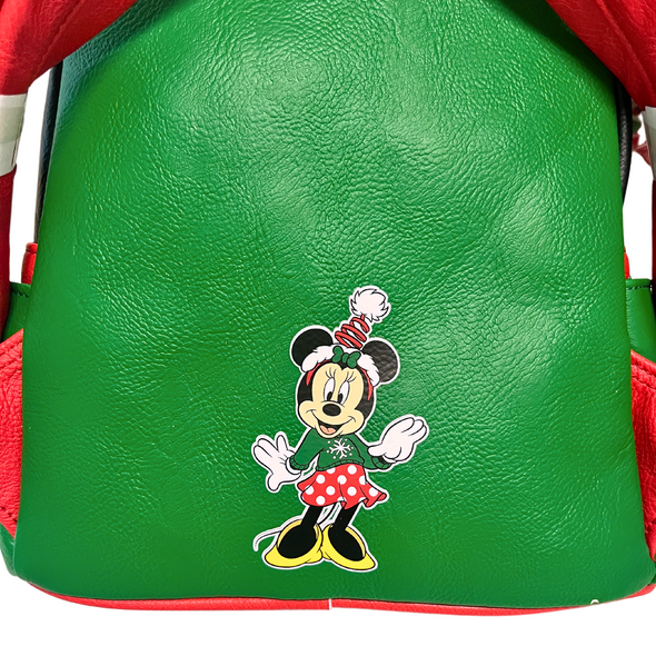 Modern Pinup Exclusive Loungefly Disney Minnie Holiday Mini Backpack with Interchangeable Scented Bows