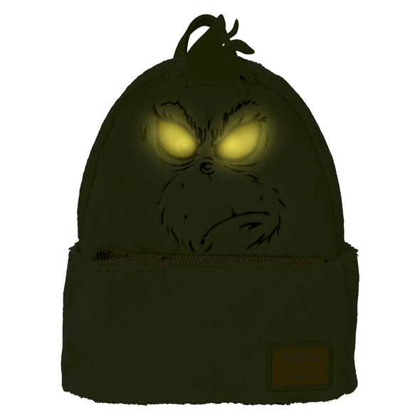 Loungefly Dr Seuss Plush Grinch Light Up Cosplay Mini Backpack