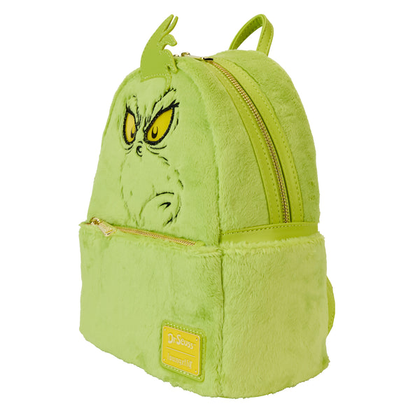 Loungefly Dr Seuss Plush Grinch Light Up Cosplay Mini Backpack