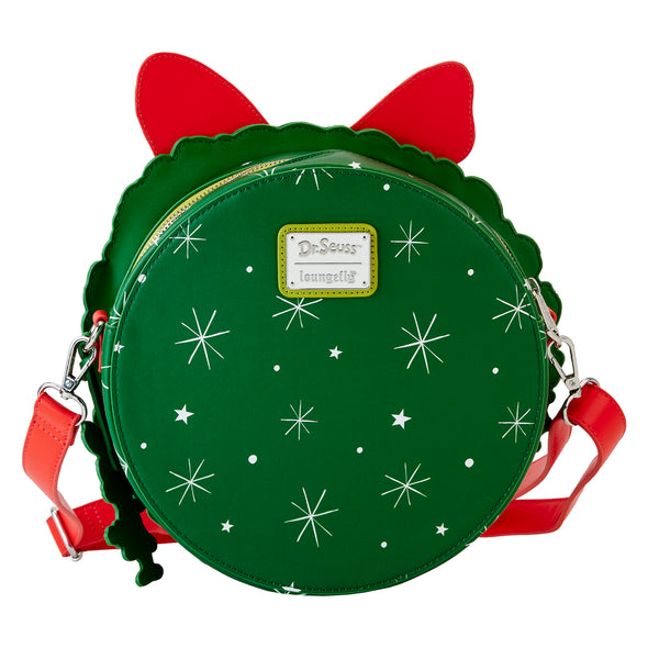 Loungefly Dr Seuss Grinch Christmas Wreath Figural Crossbody