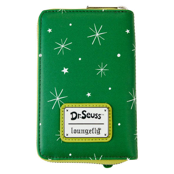 Loungefly Dr Seuss Santa Grinch and Max Zip Around Wallet