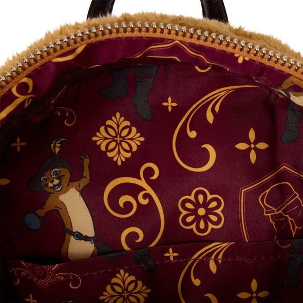 Loungefly Shrek Puss in Boots Cosplay Mini Backpack