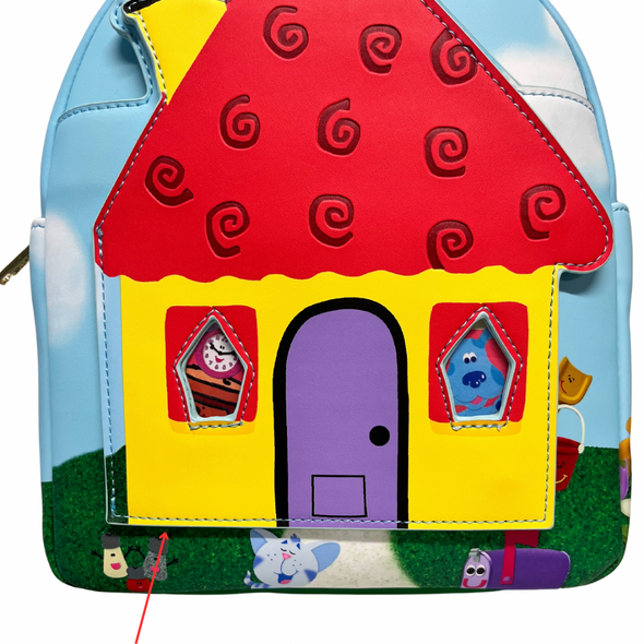 Loungefly Nickelodeon Blue’s Clues House Mini Backpack DEFECTIVE #453
