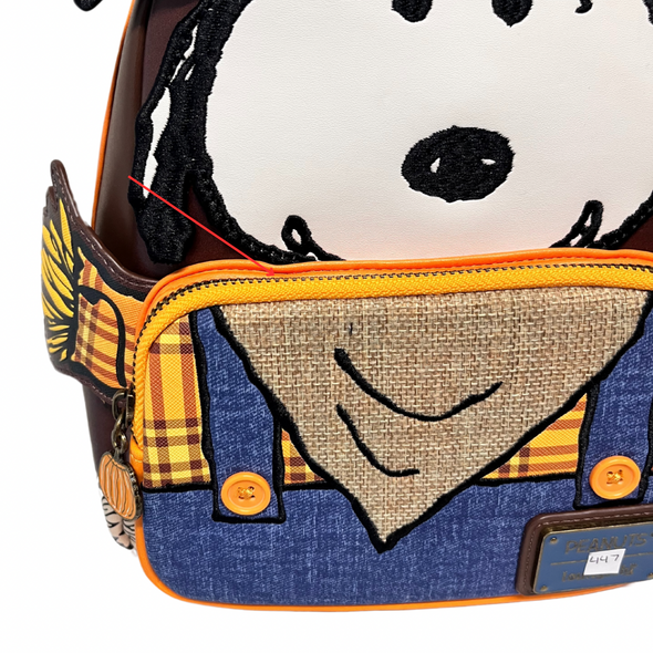 Loungefly Peanuts Snoopy Scarecrow Mini Backpack DEFECTIVE #447