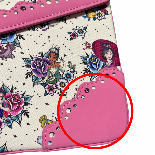 Loungefly Disney Princesses AOP Crossbody DEFECTIVE #468