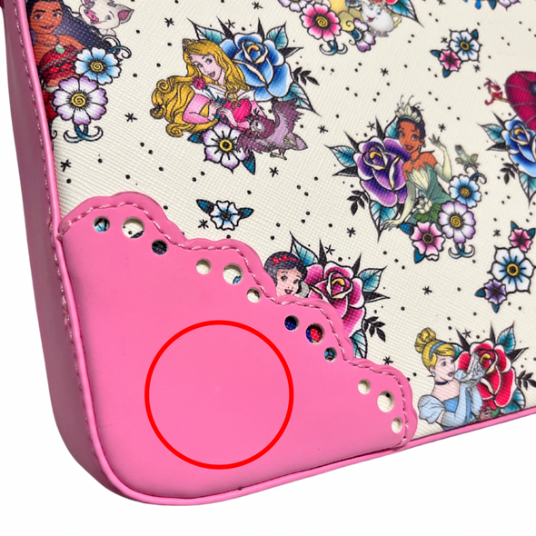 Loungefly Disney Princesses AOP Crossbody DEFECTIVE #468