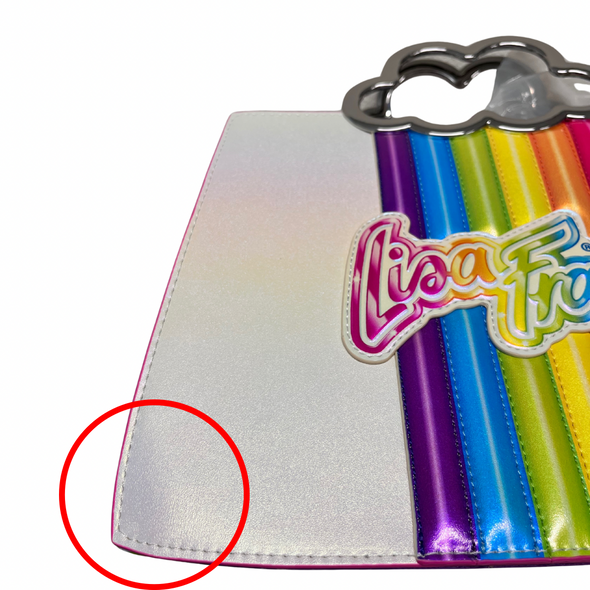 Loungefly Lisa Frank Iridescent Rainbow Crossbody DEFECTIVE #469