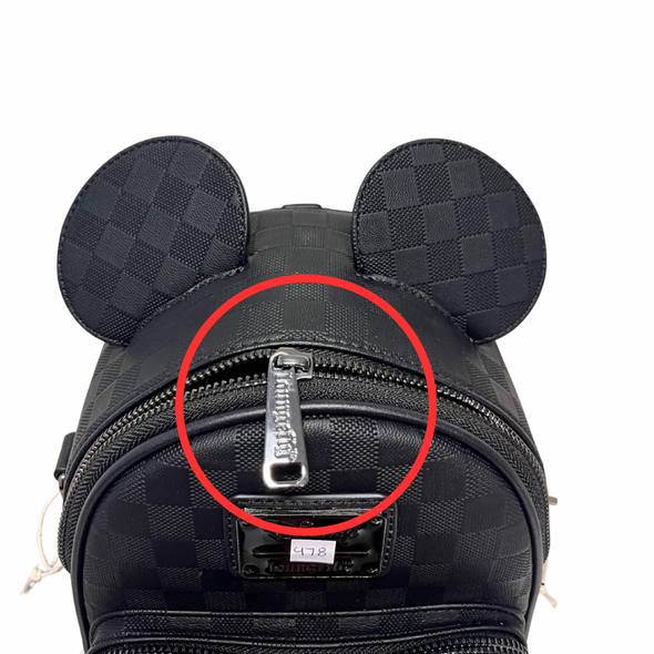 Loungefly Disney Mickey Checkered Convertible Bag DEFECTIVE #478