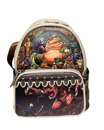 Loungefly Star Wars Return of the Jedi Jabba the Hut Mini Backpack DEFECTIVE #479