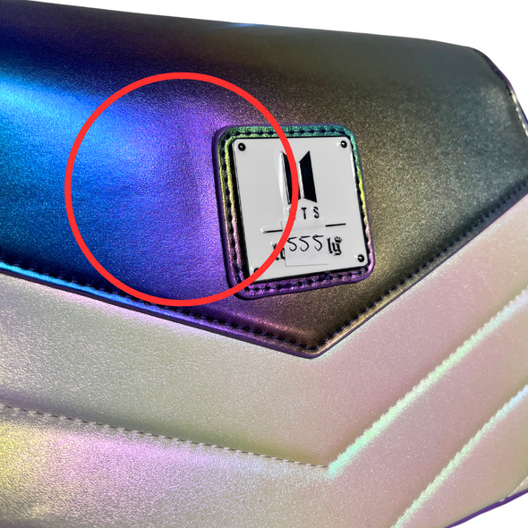 Loungefly BigHit BTS Iridescent Crossbody DEFECTIVE #555