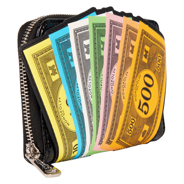 Loungefly Hasbro Monopoly Money Zip Around Wallet