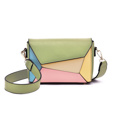 Mellow World Sylvie Tonal Structured Flap Crossbody Multi Kiwi