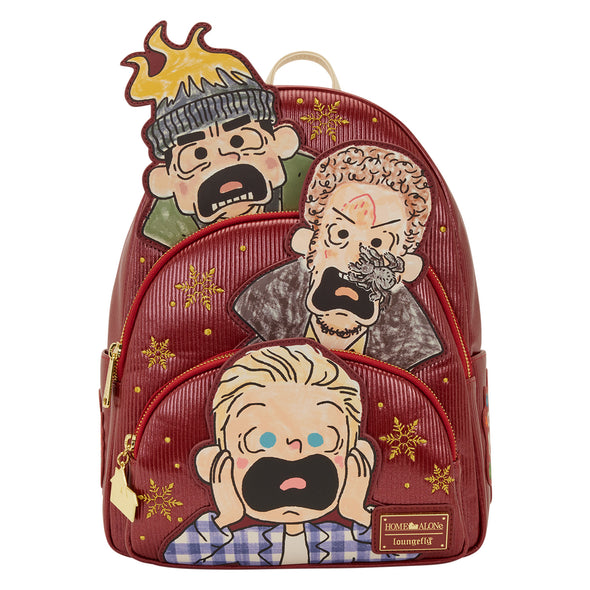 Loungefly Home Alone Triple Pocket Mini Backpack