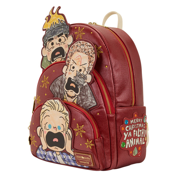 Loungefly Home Alone Triple Pocket Mini Backpack