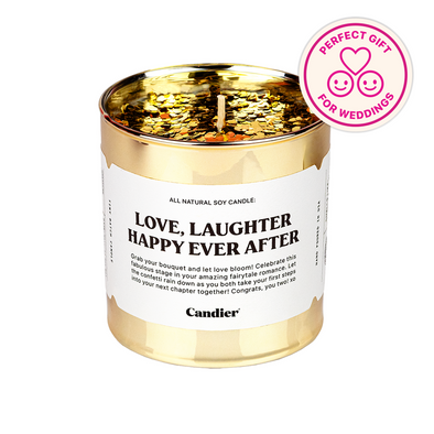 Candier Love, Laughter, and Happy Ever After Candle