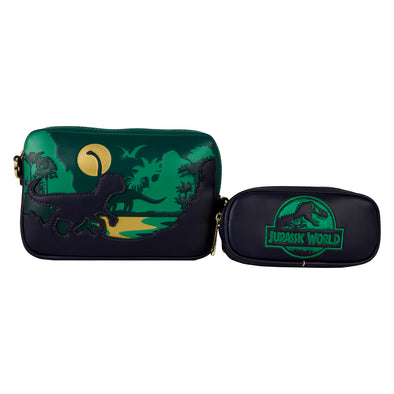 Loungefly Universal Jurassic Park Dinosaur Silhouette Sling Bag