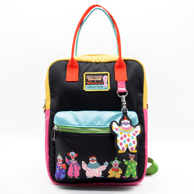 Whatever! Makes You Happy Killer Klowns Reversible Convertible Backpack