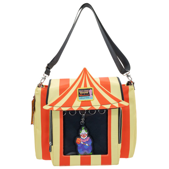 Whatever! Makes You Happy Killer Klowns Padded Pin Trading Tent Crossbody