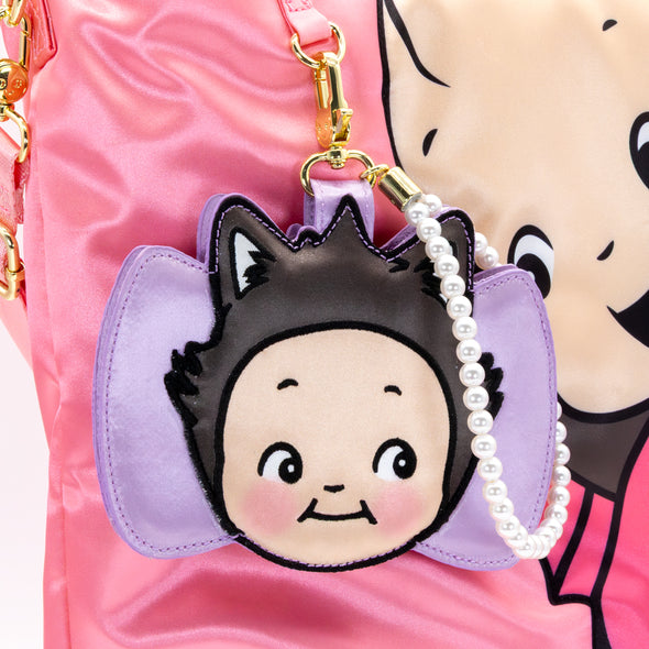 Whatever! Makes You Happy Kewpie Cat Bow Padded Cardholder