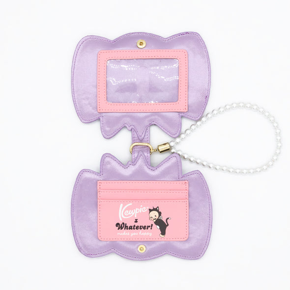 Whatever! Makes You Happy Kewpie Cat Bow Padded Cardholder