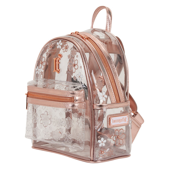 Loungefly Brand Floral Clear Mini Backpack