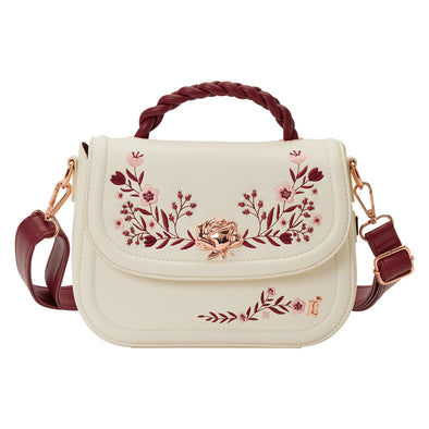 Loungefly Branded Cream and Red Floral Crossbody
