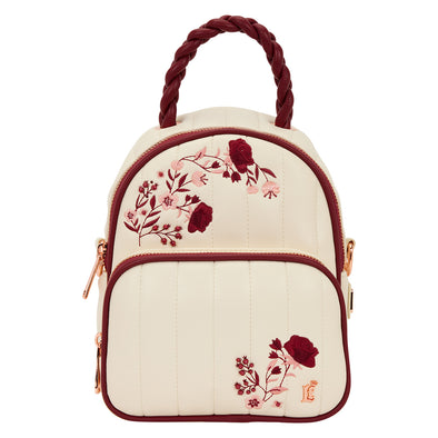 Loungefly Branded Cream and Red Floral Sling