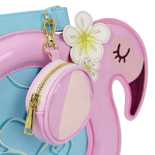 Loungefly Branded Flamingo Crossbody Bag