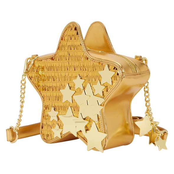 Loungefly Figural Gold Sequin Star Crossbody