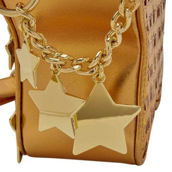 Loungefly Figural Gold Sequin Star Crossbody