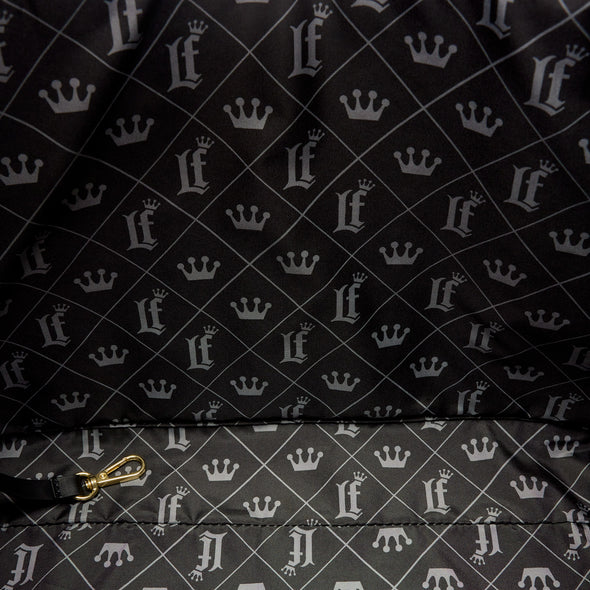 Loungefly Branded Black Pin Trader Convertible Tote Bag
