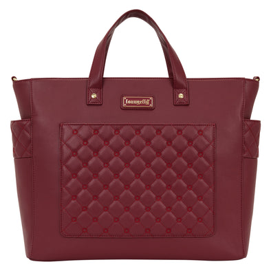 Loungefly Red Pin Trader Convertible Tote Bag