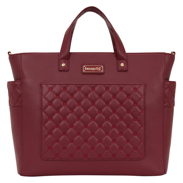 Loungefly Red Pin Trader Convertible Tote Bag