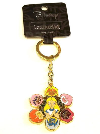 Loungefly Disney Alice in Wonderland Wildflowers Keychain
