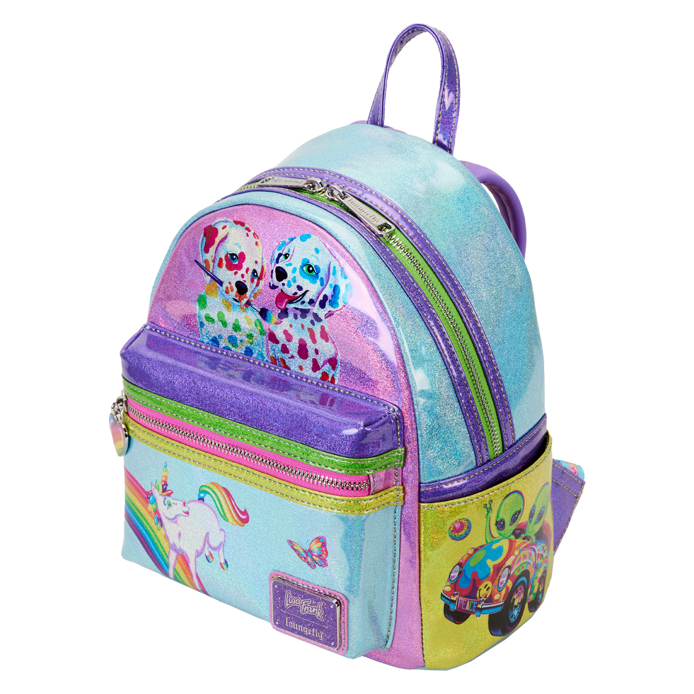 Loungefly Lisa Frank Color Block Mini Backpack – Modern Pinup