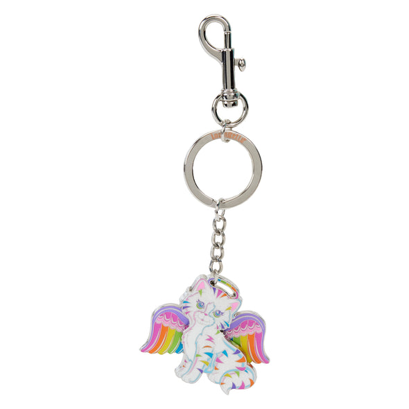 Loungefly Lisa Frank Angel Kitty Keychain