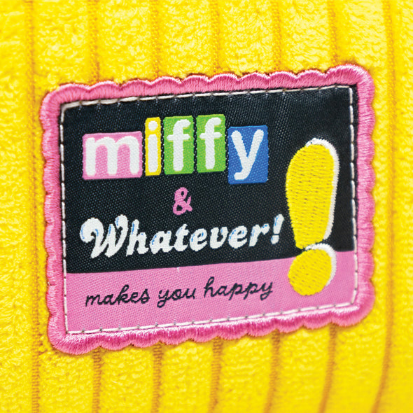 Whatever! Makes You Happy Miffy Corduroy Baguette Crossbody with Charm