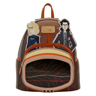 Loungefly Marvel Loki TVA Lenticular Multiverse Mini Backpack