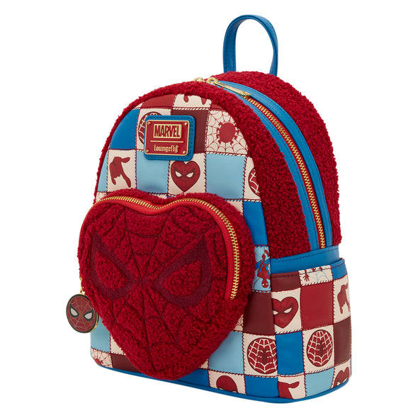 Loungefly Marvel Spiderman Heart Mini Backpack