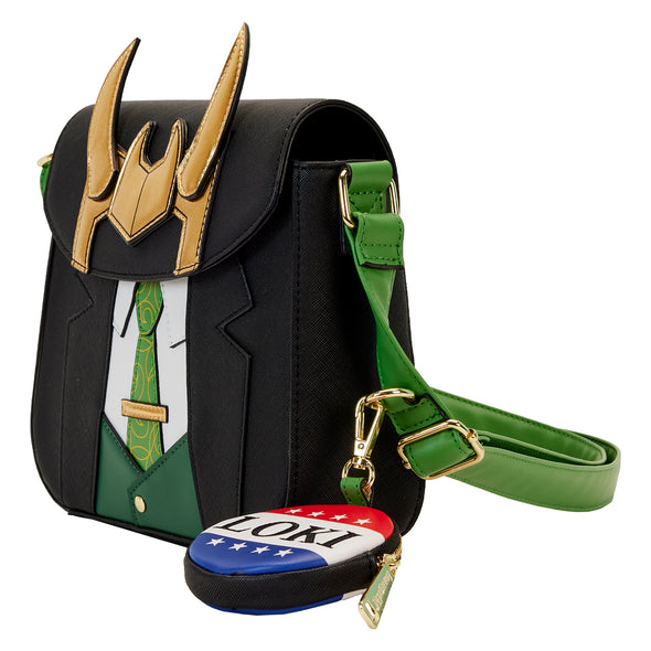 Loungefly Marvel Loki for President Cosplay Crossbody
