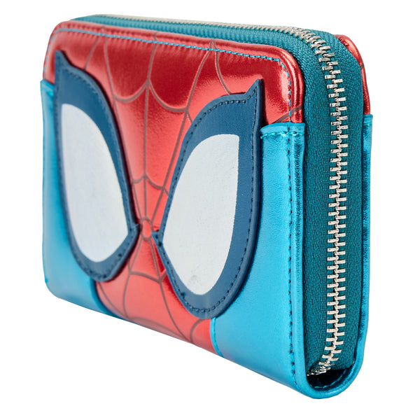 Loungefly Marvel Spiderman Shine Zip Around Wallet