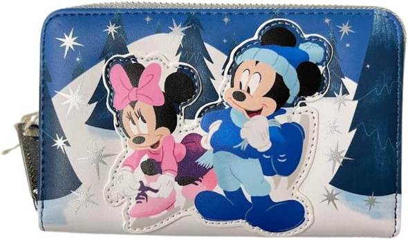 Loungefly Disney Mickey and Minnie Winter Skating Wallet