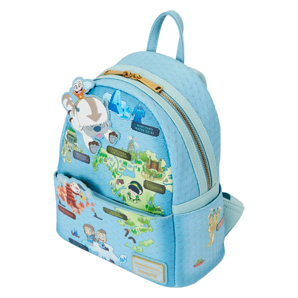 Loungefly Nickelodeon Avatar the Last Airbender Map Mini Backpack