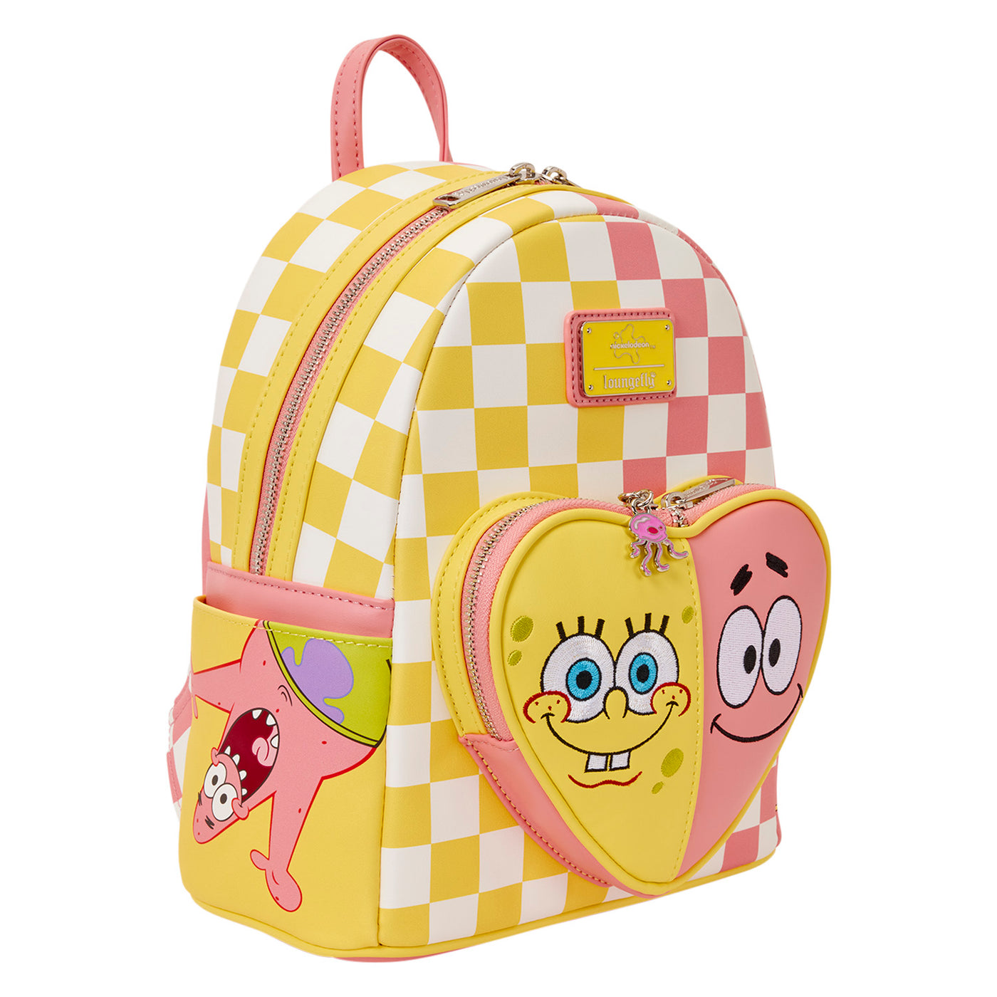 checkerboard mini backpack Black and White Checkered Canvas With a convenient zipper closure Fast & Furious Checkerboard Mini