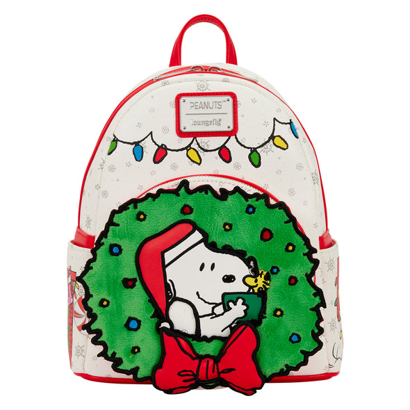 Loungefly Peanuts Plush Holiday Mini Backpack