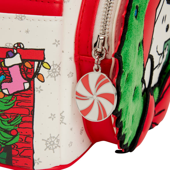 Loungefly Peanuts Plush Holiday Mini Backpack