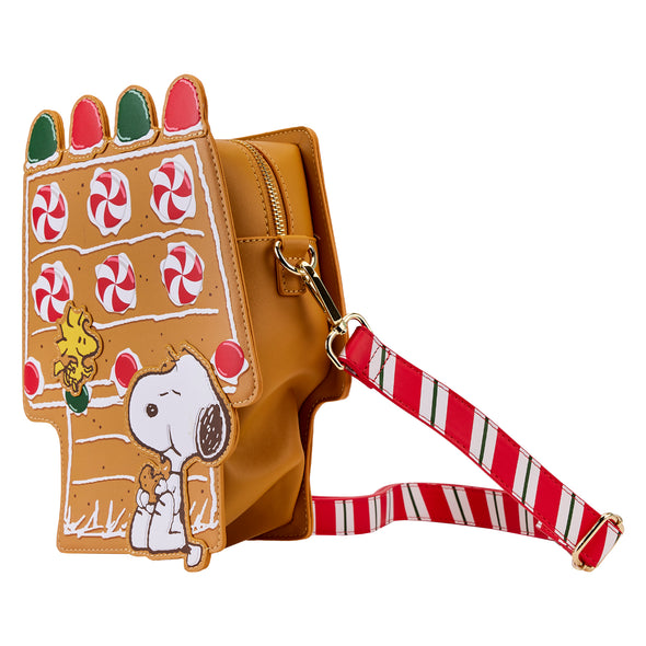 Loungefly Peanuts Snoopy Gingerbread House Figural Crossbody