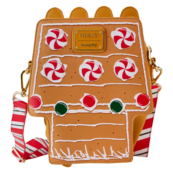 Loungefly Peanuts Snoopy Gingerbread House Figural Crossbody